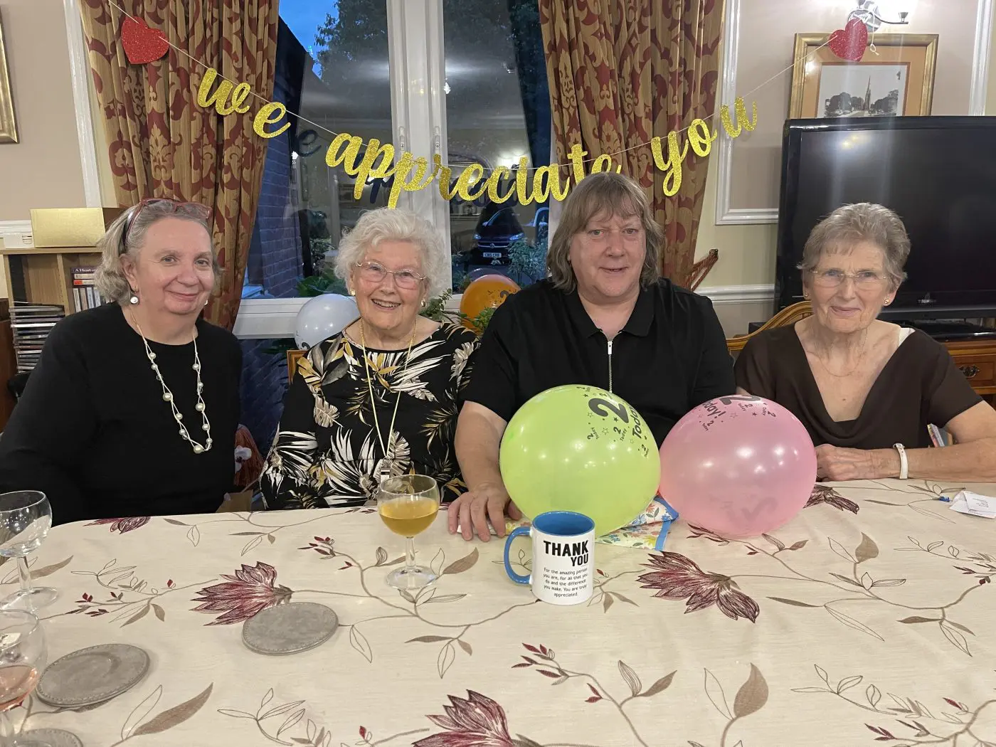 Development Manager, Darryl Hagley with residents at Swallows Court One