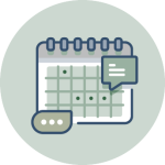 Firstport Icon Green Bg Calendar