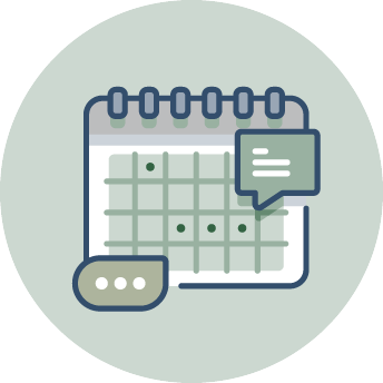 Firstport Icon Green Bg Calendar